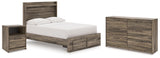 Elbrim Full Storage Bed, Dresser and Nightstand from Ashley Furniture - Luna Furniture