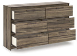 Elbrim Brown Queen Panel Storage Bed, Dresser and Nightstand from Ashley Furniture - Luna Furniture