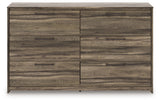 Elbrim Brown Queen Panel Storage Bed, Dresser and Nightstand from Ashley Furniture - Luna Furniture