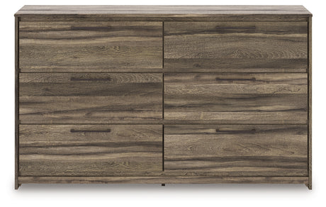 Elbrim Brown Queen Panel Storage Bed, Dresser and Nightstand from Ashley Furniture - Luna Furniture