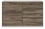 Elbrim Brown Queen Panel Storage Bed, Dresser and Nightstand from Ashley Furniture - Luna Furniture