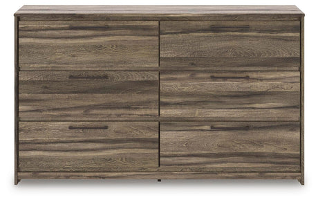 Elbrim Brown Queen Panel Storage Bed, Dresser and Nightstand from Ashley Furniture - Luna Furniture