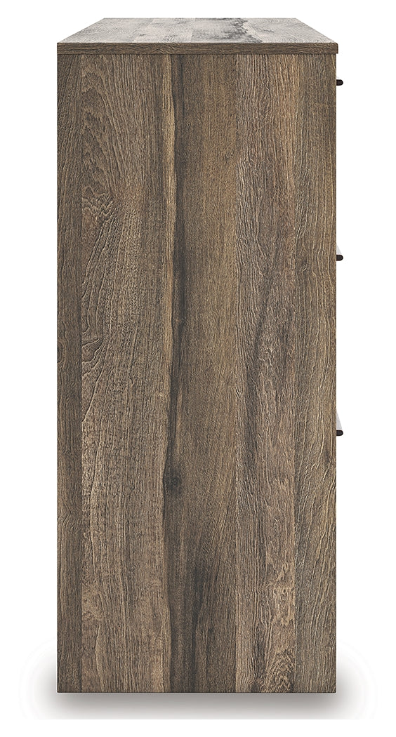 Elbrim Brown Queen Panel Storage Bed, Dresser and Nightstand from Ashley Furniture - Luna Furniture