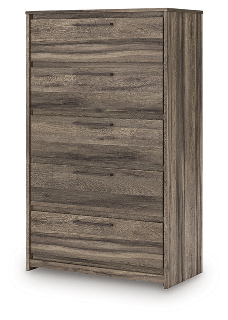 Elbrim King Panel Storage Bed, Chest and Nightstand from Ashley - Luna Furniture