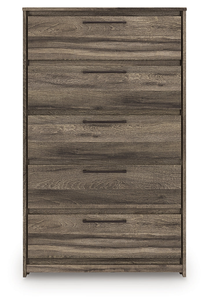 Elbrim King Panel Storage Bed, Chest and Nightstand from Ashley - Luna Furniture