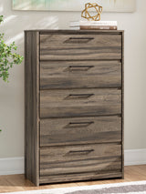 Elbrim Brown LED Storage Panel Bedroom Set with 6 Drawers from Ashley - Luna Furniture