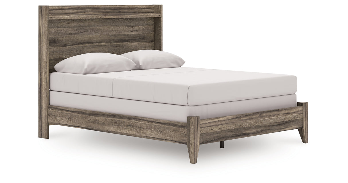Elbrim Brown Queen Panel Bed from Ashley Furniture - Luna Furniture