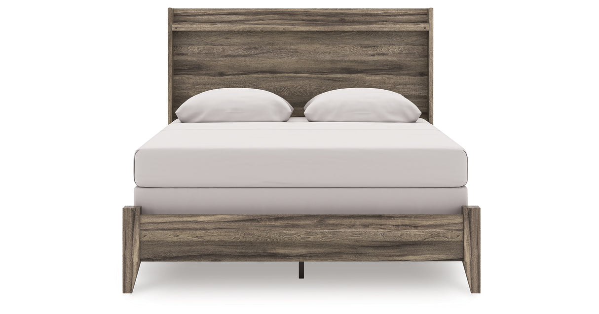 Elbrim Brown Queen Panel Bed from Ashley Furniture - Luna Furniture