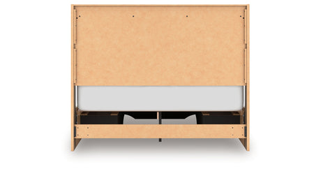 Elbrim Queen Panel Storage Bed, Dresser and Mirror from Ashley Furniture - Luna Furniture