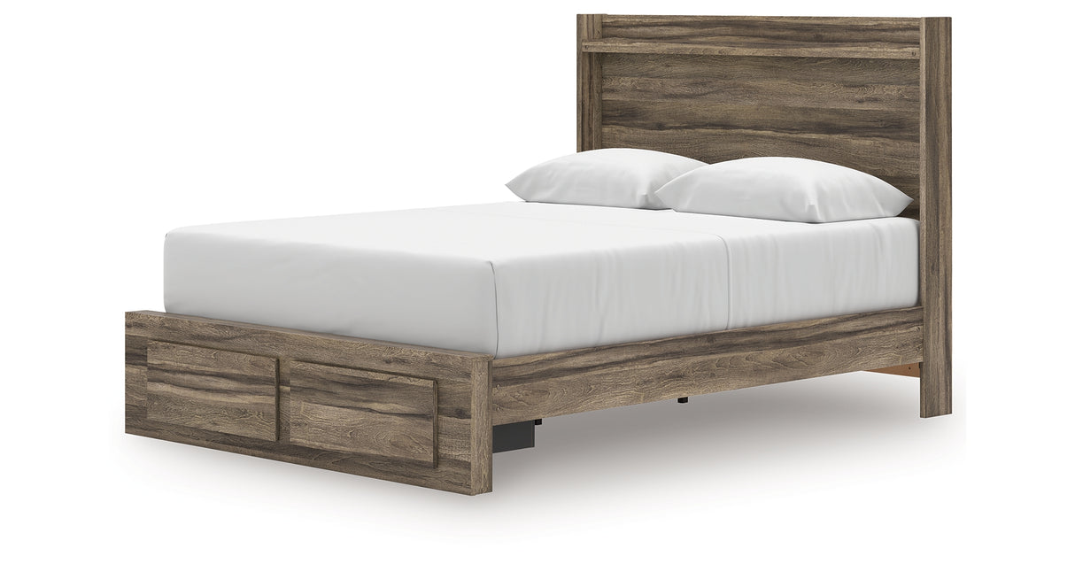 Elbrim Queen Panel Storage Bed, Dresser and Mirror from Ashley Furniture - Luna Furniture