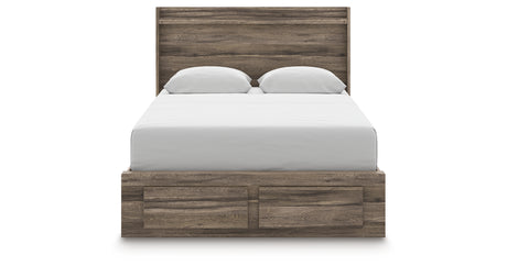 Elbrim Queen Panel Storage Bed, Dresser and Mirror from Ashley Furniture - Luna Furniture
