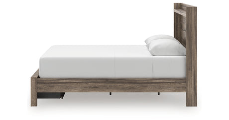 Elbrim Queen Panel Storage Bed, Dresser and Mirror from Ashley Furniture - Luna Furniture