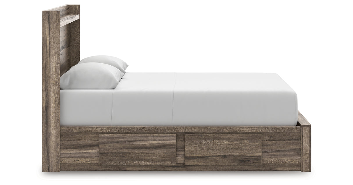 Elbrim Queen Panel Storage Bed, Dresser and Mirror from Ashley Furniture - Luna Furniture