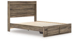 Elbrim Brown Queen Panel Storage Bed from Ashley - Luna Furniture