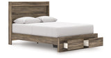 Elbrim Brown Queen Panel Storage Bed from Ashley - Luna Furniture