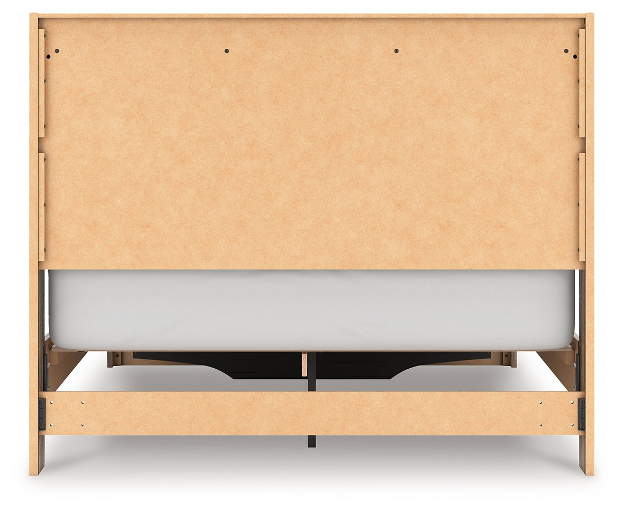 Elbrim Brown Queen Panel Storage Bed, Dresser, Mirror and Nightstand from Ashley Furniture - Luna Furniture