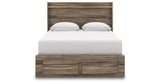 Elbrim Brown Queen Panel Storage Bed from Ashley - Luna Furniture