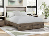 Elbrim Queen Panel Storage Bed, Dresser and Mirror from Ashley Furniture - Luna Furniture