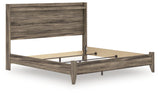 Elbrim Brown King Panel Bed, Dresser, Mirror and Nightstand from Ashley Furniture - Luna Furniture