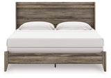 Elbrim Brown King Panel Bed, Dresser, Mirror and Nightstand from Ashley Furniture - Luna Furniture