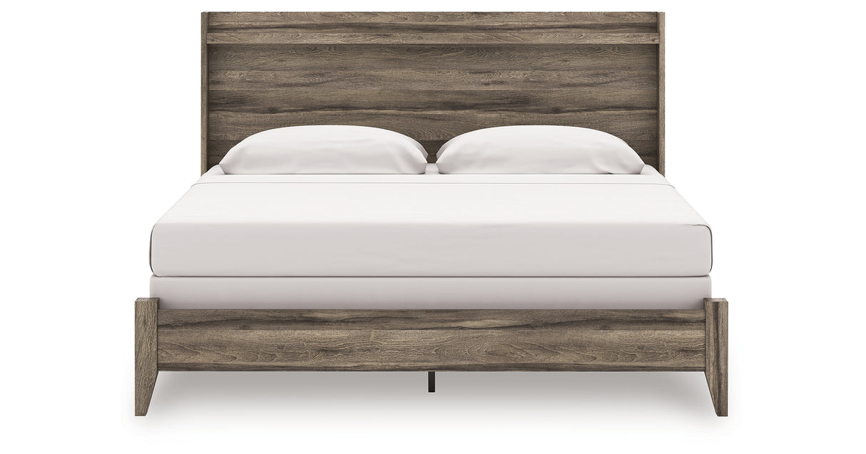 Elbrim Brown King Panel Bed from Ashley Furniture - Luna Furniture