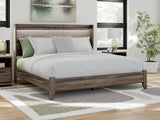 Elbrim Brown King Panel Bed, Dresser, Mirror and Nightstand from Ashley Furniture - Luna Furniture