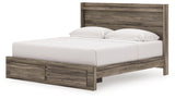Elbrim King Panel Storage Bed, Chest and Nightstand from Ashley - Luna Furniture