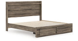 Elbrim Brown King Panel Storage Bed from Ashley - Luna Furniture