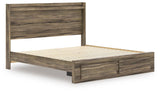 Elbrim Brown King Panel Storage Bed, Dresser and Nightstand from Ashley - Luna Furniture