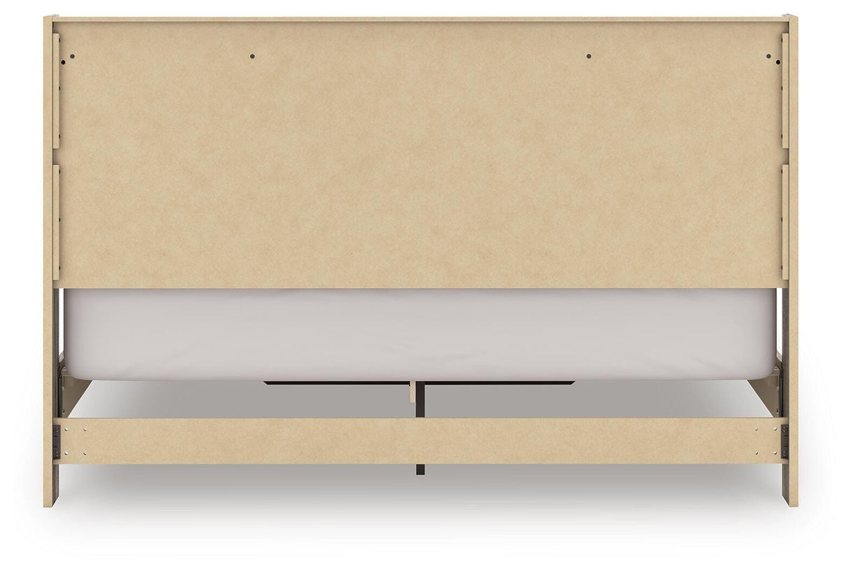 Elbrim Brown King Panel Storage Bed from Ashley - Luna Furniture