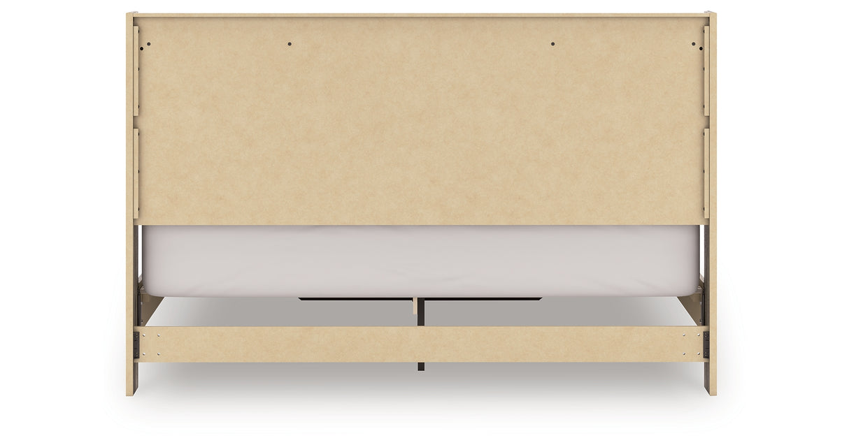 Elbrim Brown King Panel Storage Bed from Ashley Furniture - Luna Furniture