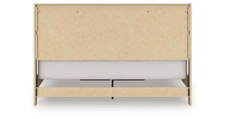 Elbrim Brown King Panel Storage Bed from Ashley Furniture - Luna Furniture