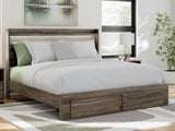 Elbrim King Panel Storage Bed, Chest and Nightstand from Ashley - Luna Furniture