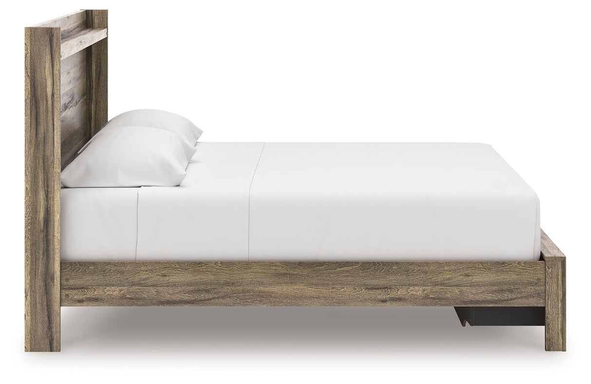 Elbrim King Panel Storage Bed, Chest and Nightstand from Ashley - Luna Furniture