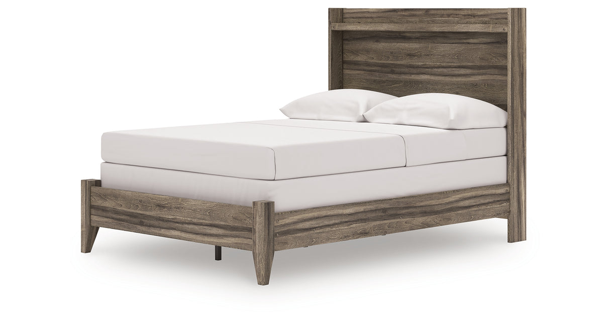 Elbrim Brown Full Panel Bed from Ashley Furniture - Luna Furniture