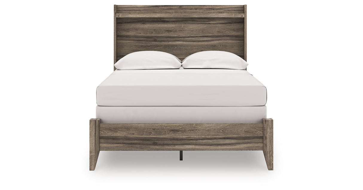Elbrim Brown Full Panel Bed from Ashley Furniture - Luna Furniture