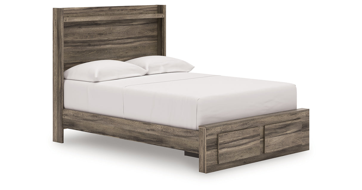 Elbrim Brown Full Panel Storage Bed from Ashley Furniture - Luna Furniture