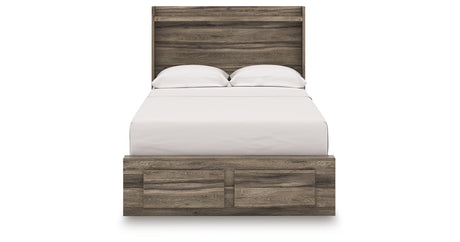 Elbrim Brown Full Panel Storage Bed from Ashley Furniture - Luna Furniture