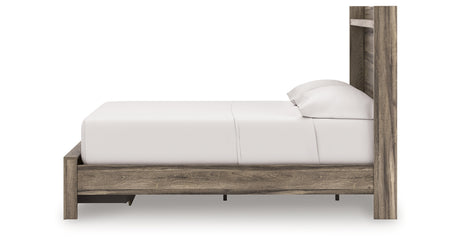 Elbrim Brown Full Panel Storage Bed from Ashley Furniture - Luna Furniture
