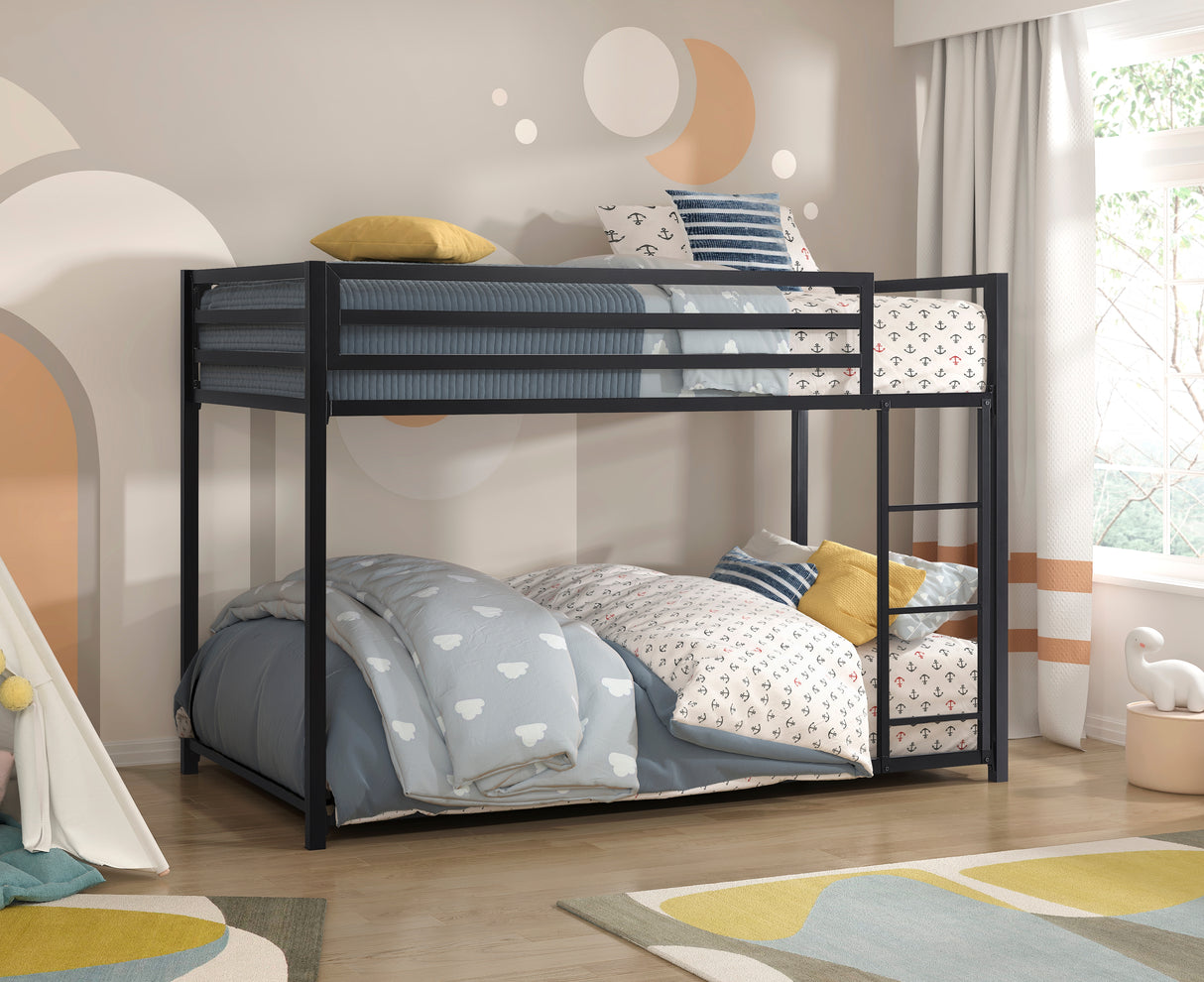 Jovie Black Metal Twin/Twin Bunk Bed from Homelegance - Luna Furniture