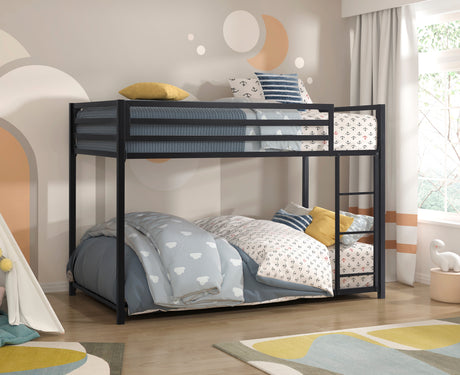 Jovie Black Metal Twin/Twin Bunk Bed from Homelegance - Luna Furniture