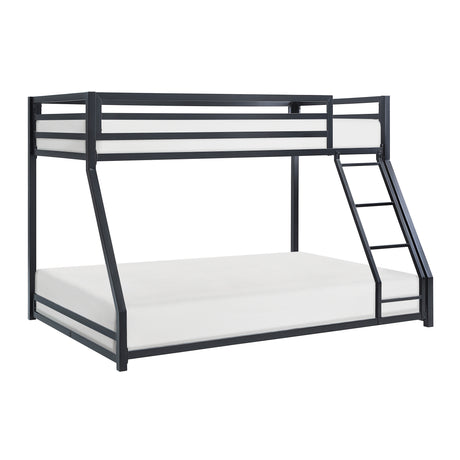 Lunar Dark Bronze Metal Twin/Twin Bunk Bed from Homelegance - Luna Furniture