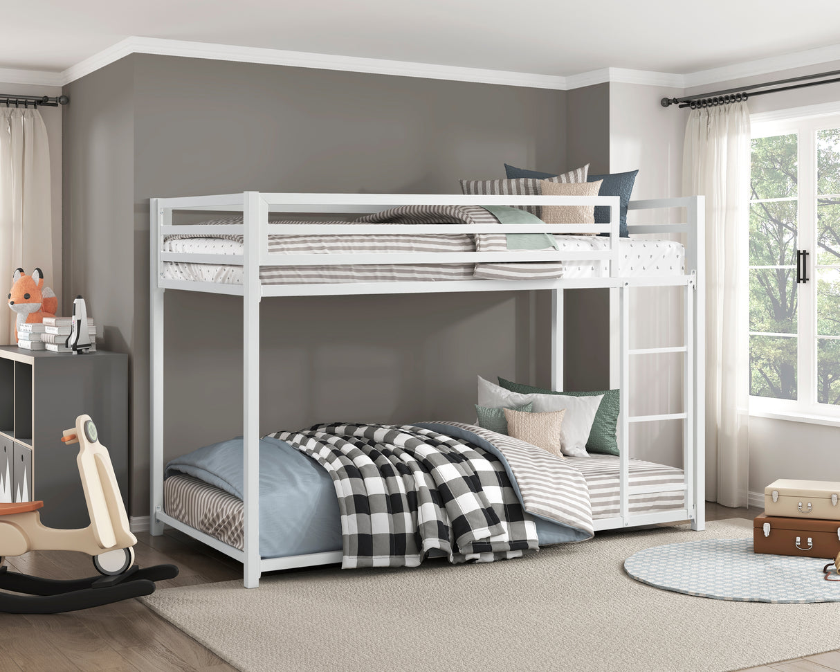 Jovie White Metal Twin/Twin Bunk Bed from Homelegance - Luna Furniture