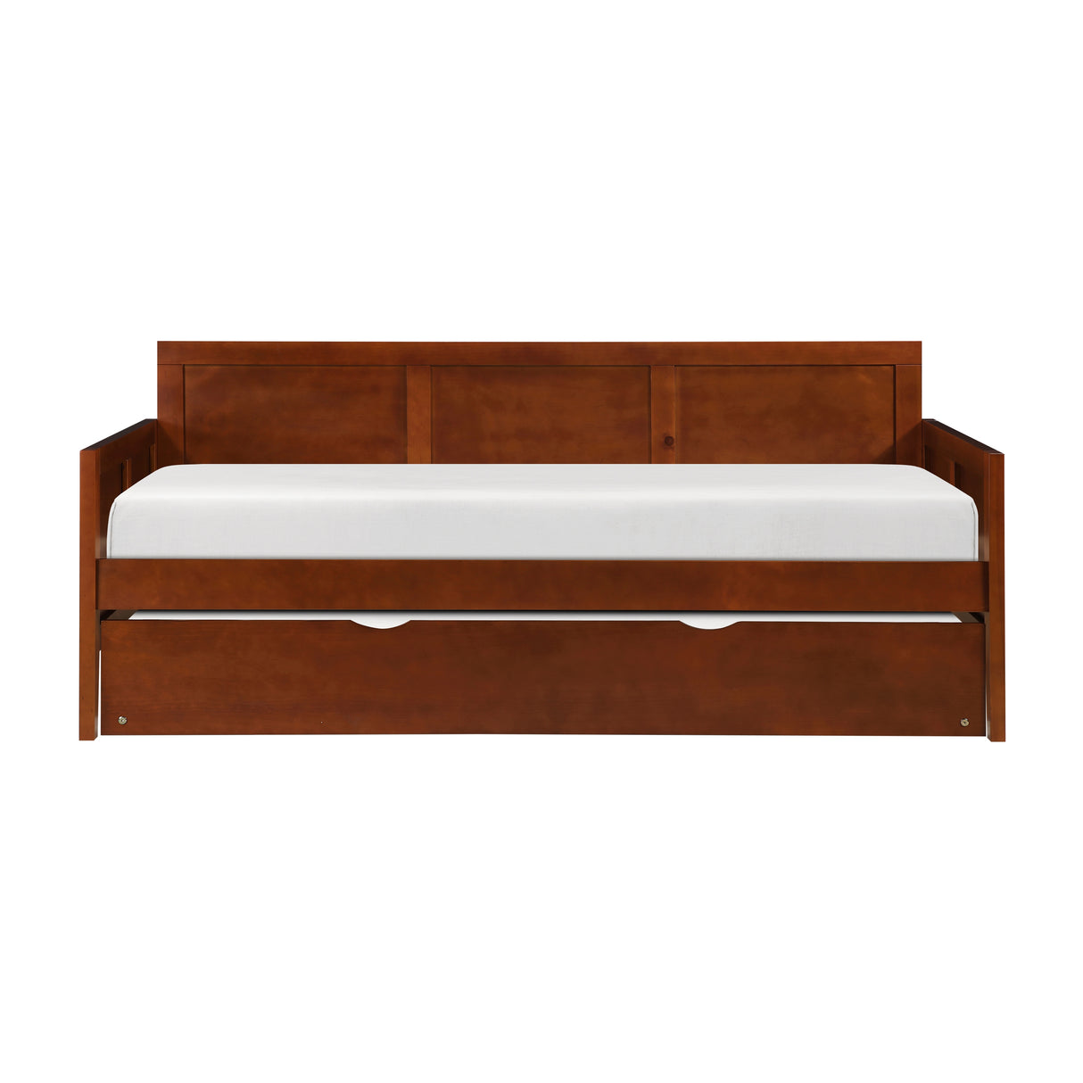 Rowe Dark Cherry Twin/Twin Bunk Bed from Homelegance - Luna Furniture