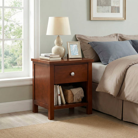 Rowe Dark Cherry Nightstand from Homelegance - Luna Furniture
