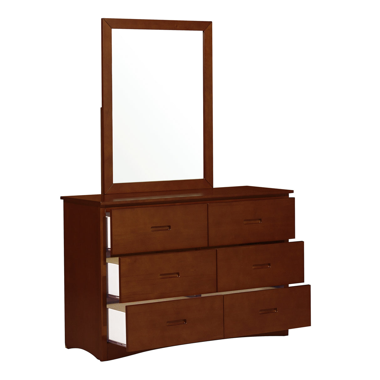 Rowe Dark Cherry Mirror, Wide from Homelegance - Luna Furniture