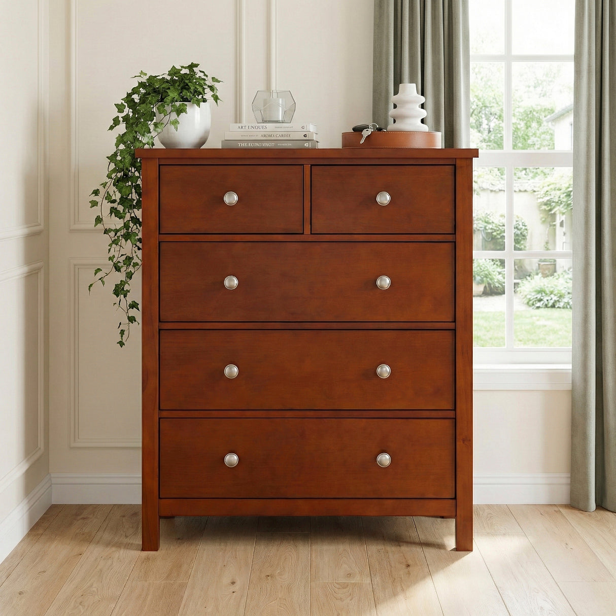 Rowe Dark Cherry Drawer Chest from Homelegance - Luna Furniture
