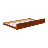Rowe Dark Cherry Twin Corner Bunk Bed with Twin Trundle from Homelegance - Luna Furniture