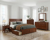 Rowe Dark Cherry Mirror (Mirror Only) from Homelegance - Luna Furniture