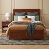 Rowe Dark Cherry Full Platform Bed from Homelegance - Luna Furniture